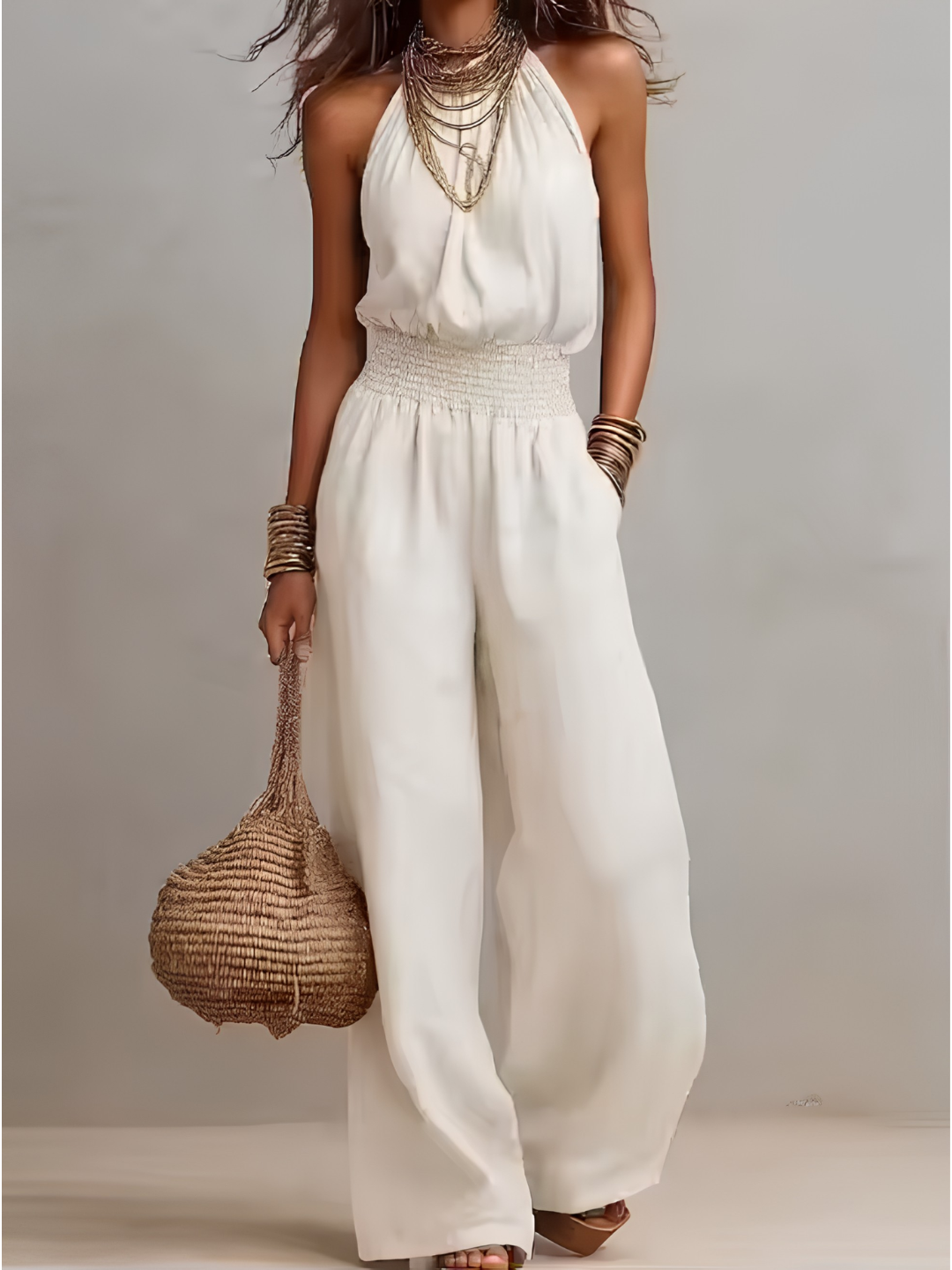 Valeria™ - Elegant Halter Neck Jumpsuit