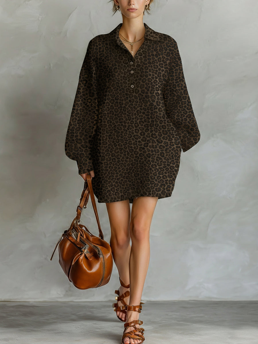 Lottie | Fashionable Brown Leopard Print