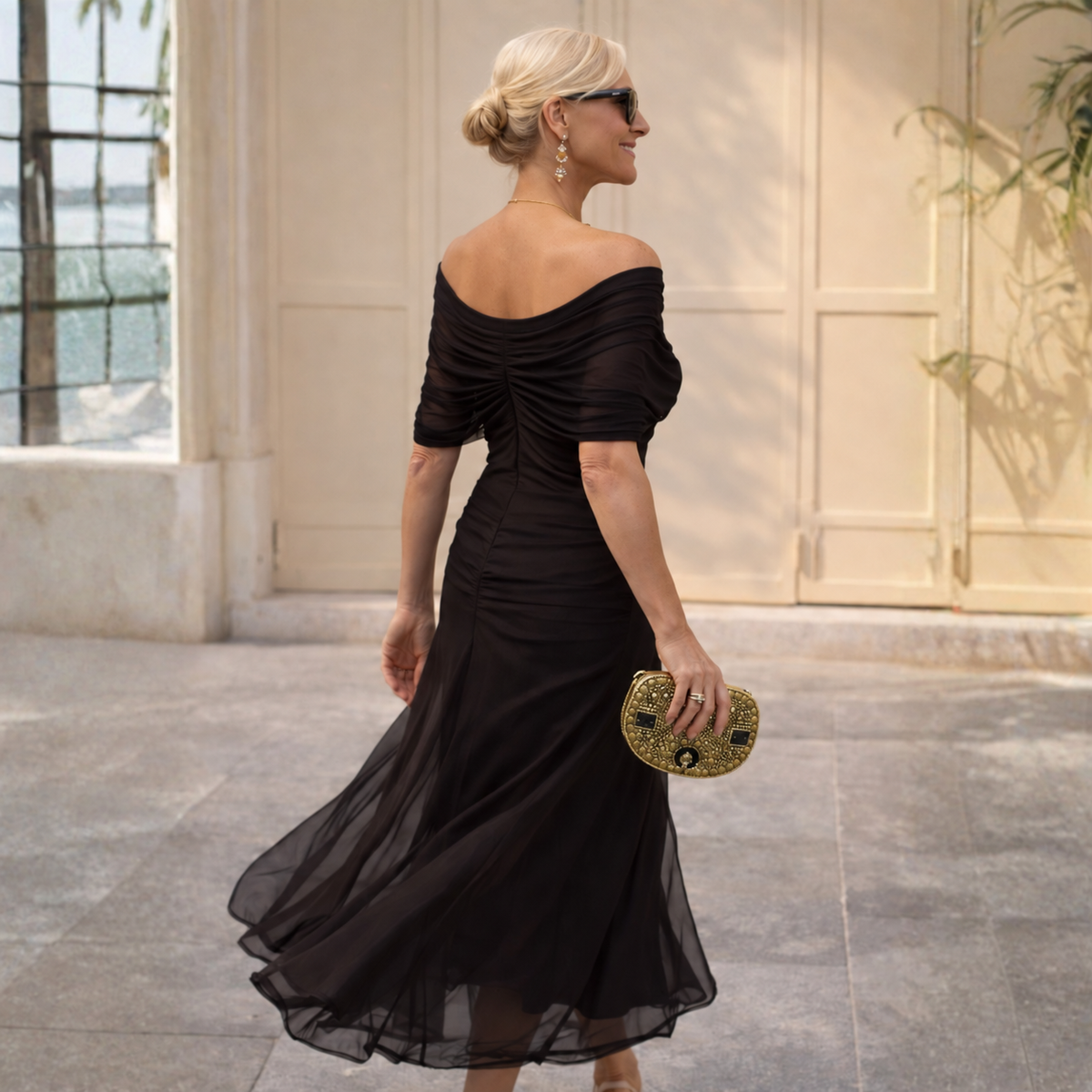 Mikaela | Off Shoulder Maxi Dress