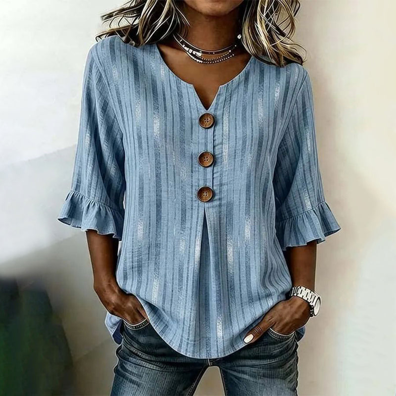 Abigail | Vintage Striped Blouse