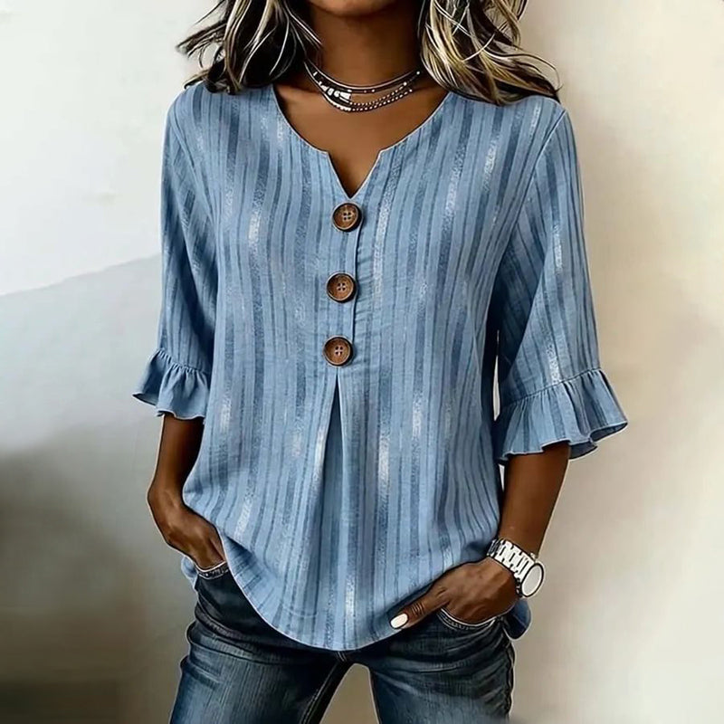 Abigail | Vintage Striped Blouse