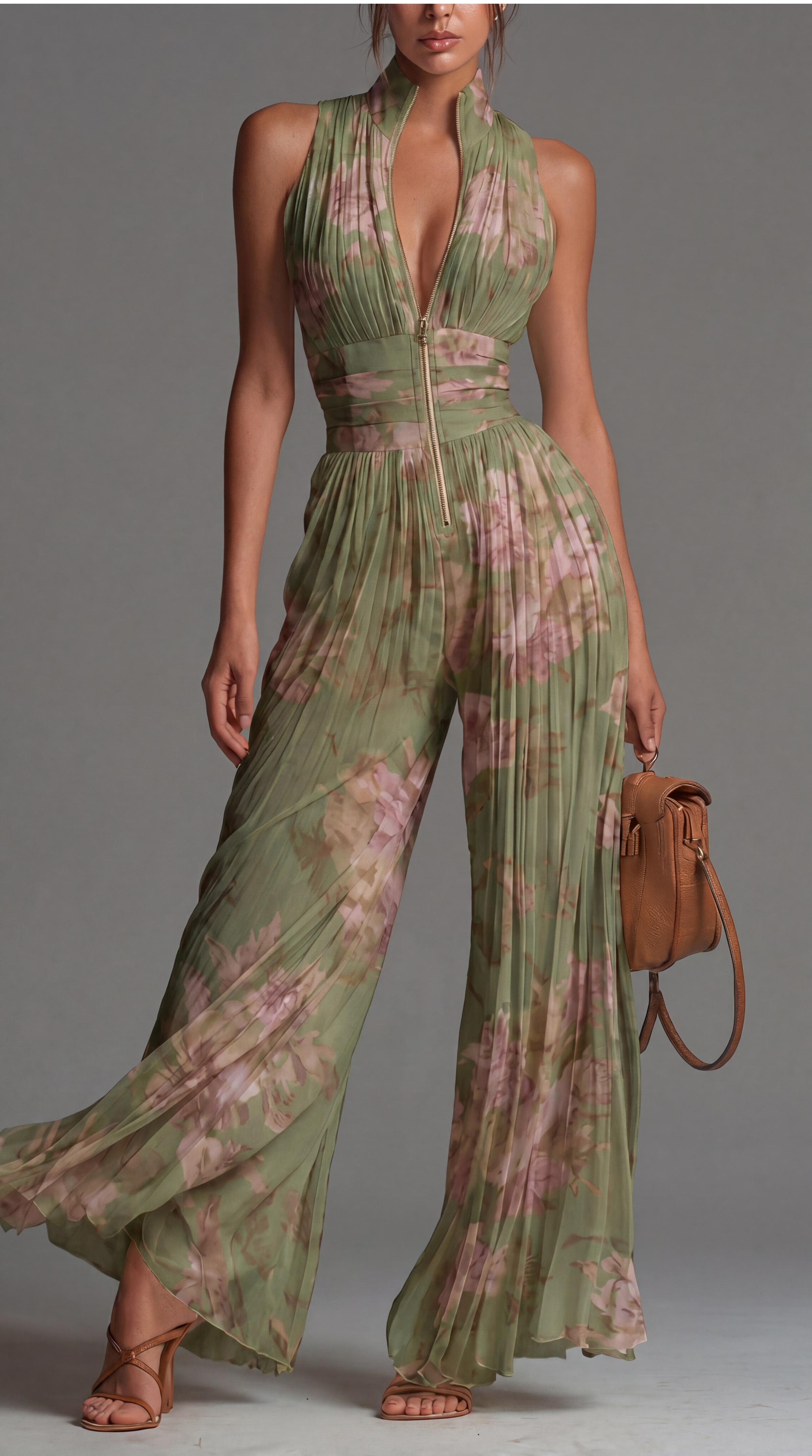 Kerlyn | Chiffon Pleated Romper