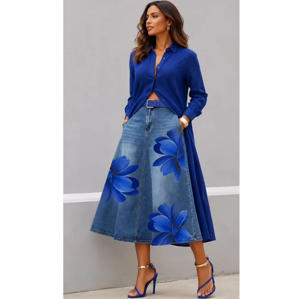 Francesca | Casual Vintage Pocket Skirt