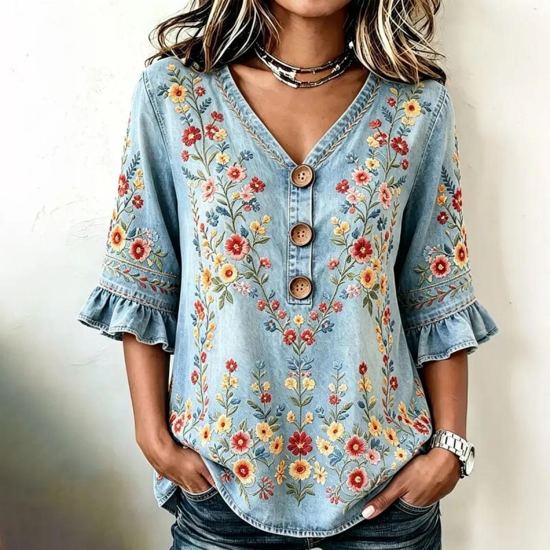 Harriet | Vintage Floral Blouse