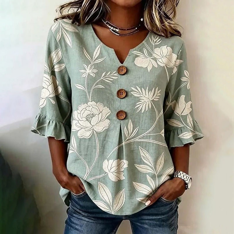Octavia | Vintage Floral Blouse