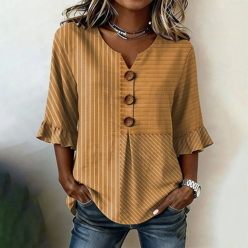 Quinn | Vintage Striped Blouse