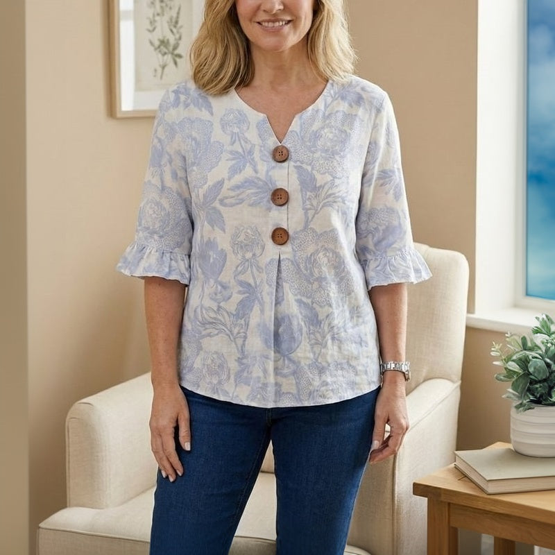 Zelda | Vintage Floral Blouse