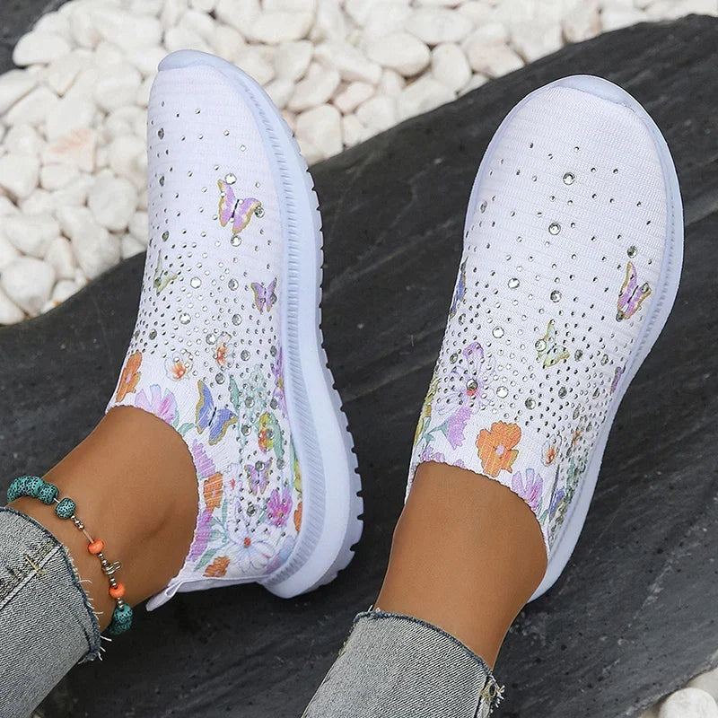 Florence | Floral Print Platform Sneakers