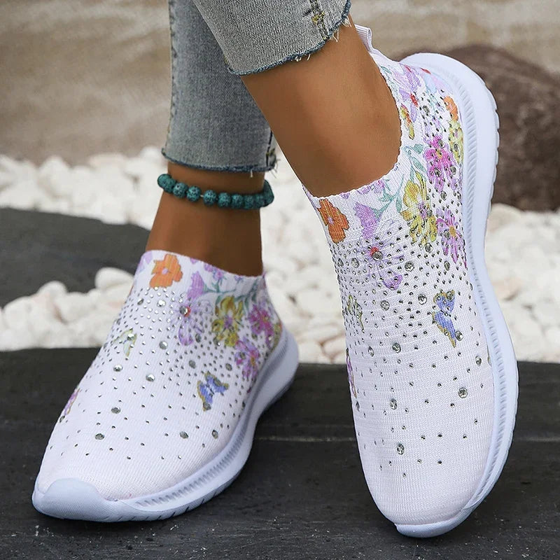 Florence | Floral Print Platform Sneakers