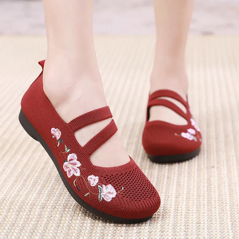 Isabella | Soft Sole Embroidered Flats