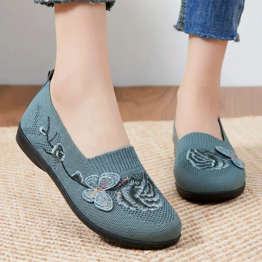 Diana | Zen Garden Knit Slip-On Shoes