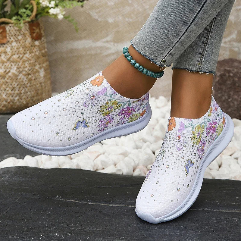 Florence | Floral Print Platform Sneakers