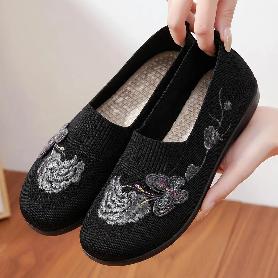 Diana | Zen Garden Knit Slip-On Shoes