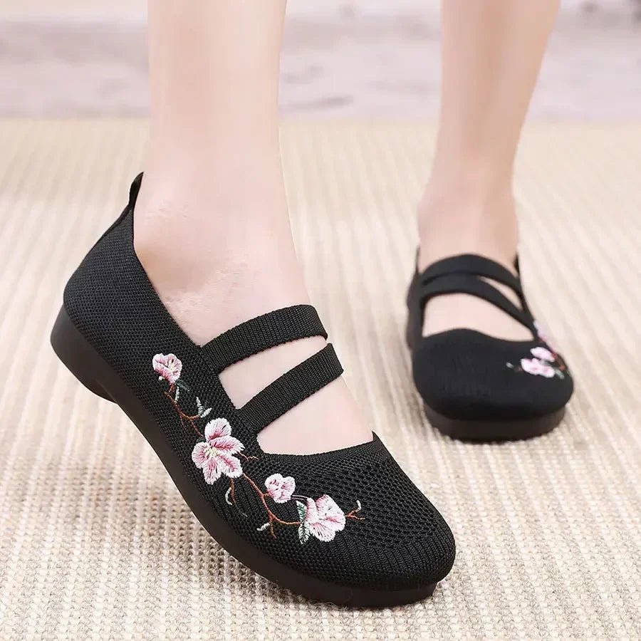 Isabella | Soft Sole Embroidered Flats