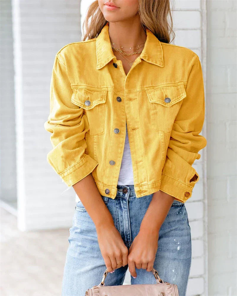 Lavinia | Yellow Denim Jacket