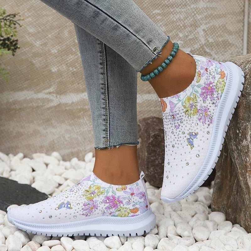 Florence | Floral Print Platform Sneakers