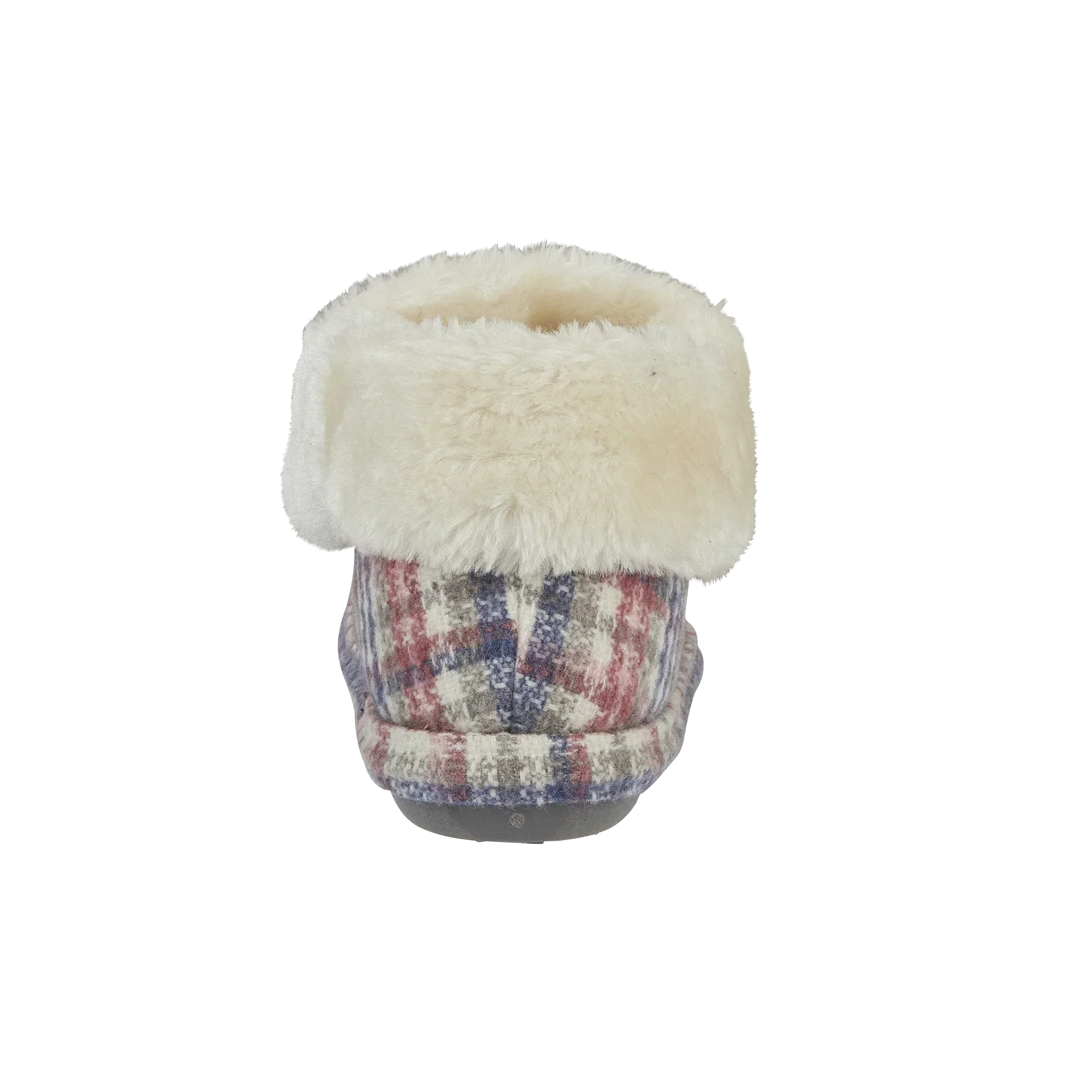 Elke | Pink Tartan Ankle Bootee Slippers