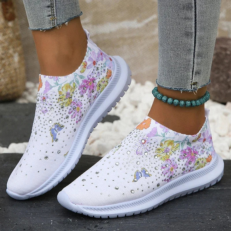 Florence | Floral Print Platform Sneakers