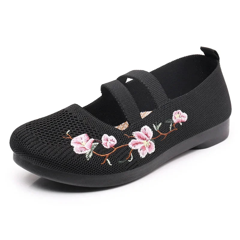 Isabella | Soft Sole Embroidered Flats