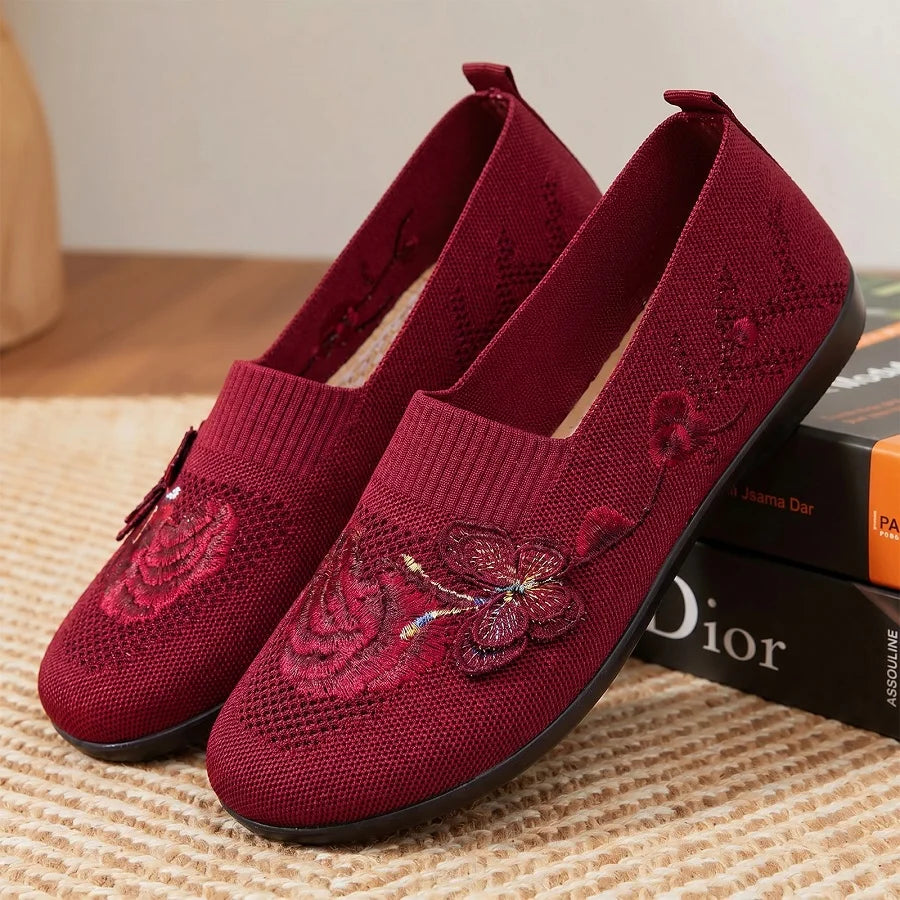 Diana | Zen Garden Knit Slip-On Shoes