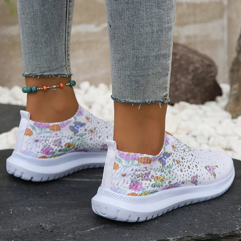 Florence | Floral Print Platform Sneakers