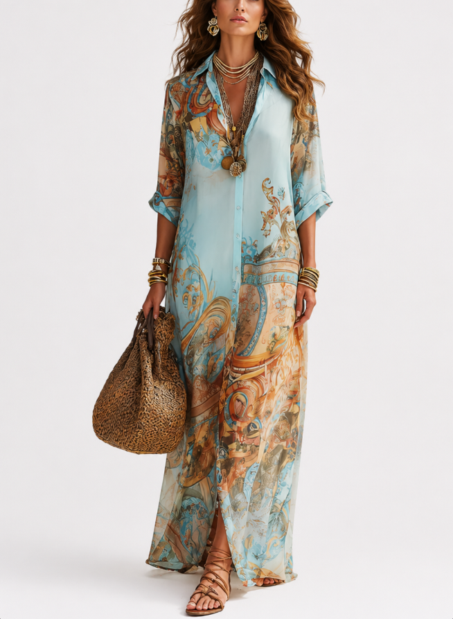 Lorna | Mediterranean Shirt Dress