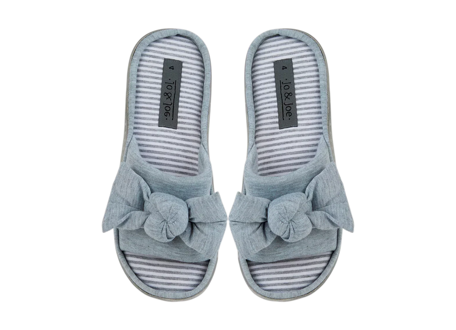 Georgia | Grey Open Toe Mule Sliders