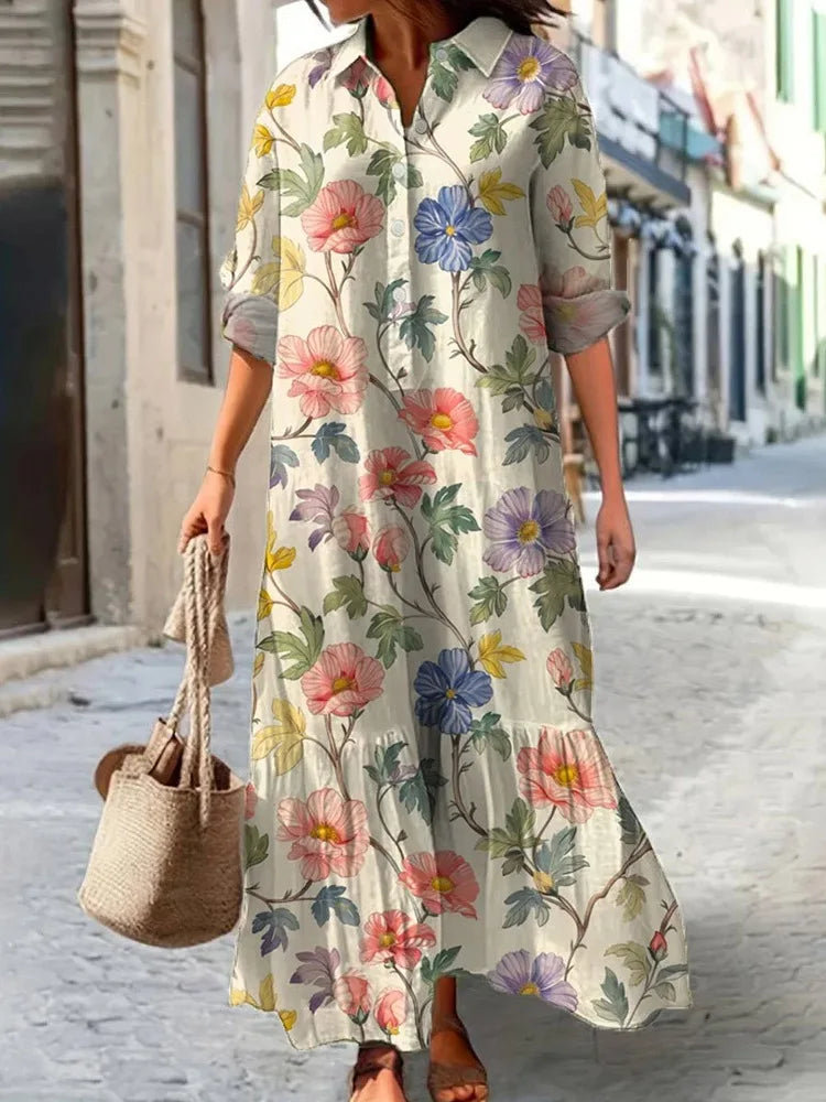 Clara | Cottage Bloom Maxi Dress