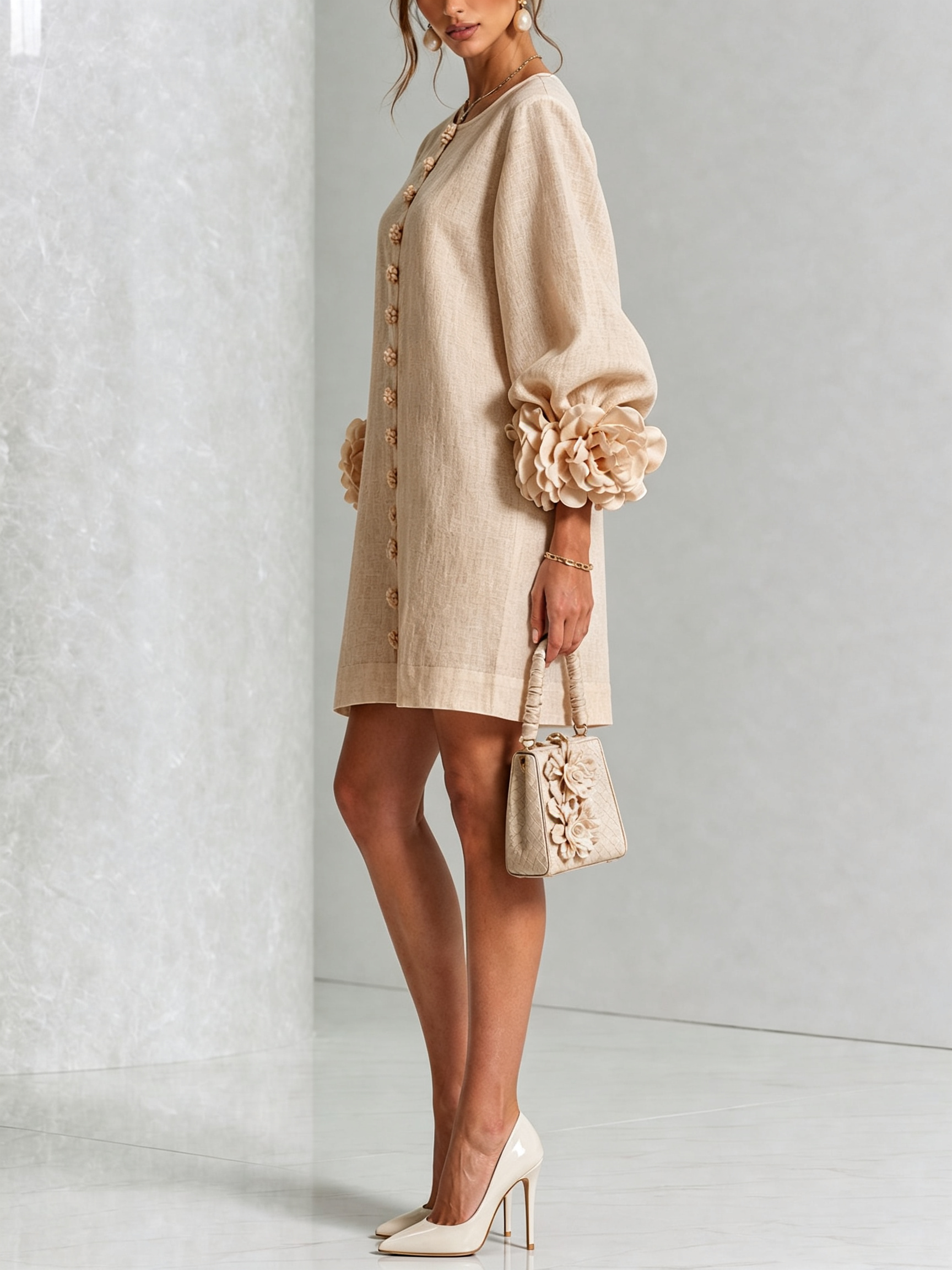 Camilla™ | Floral Button-Down Mini Dress