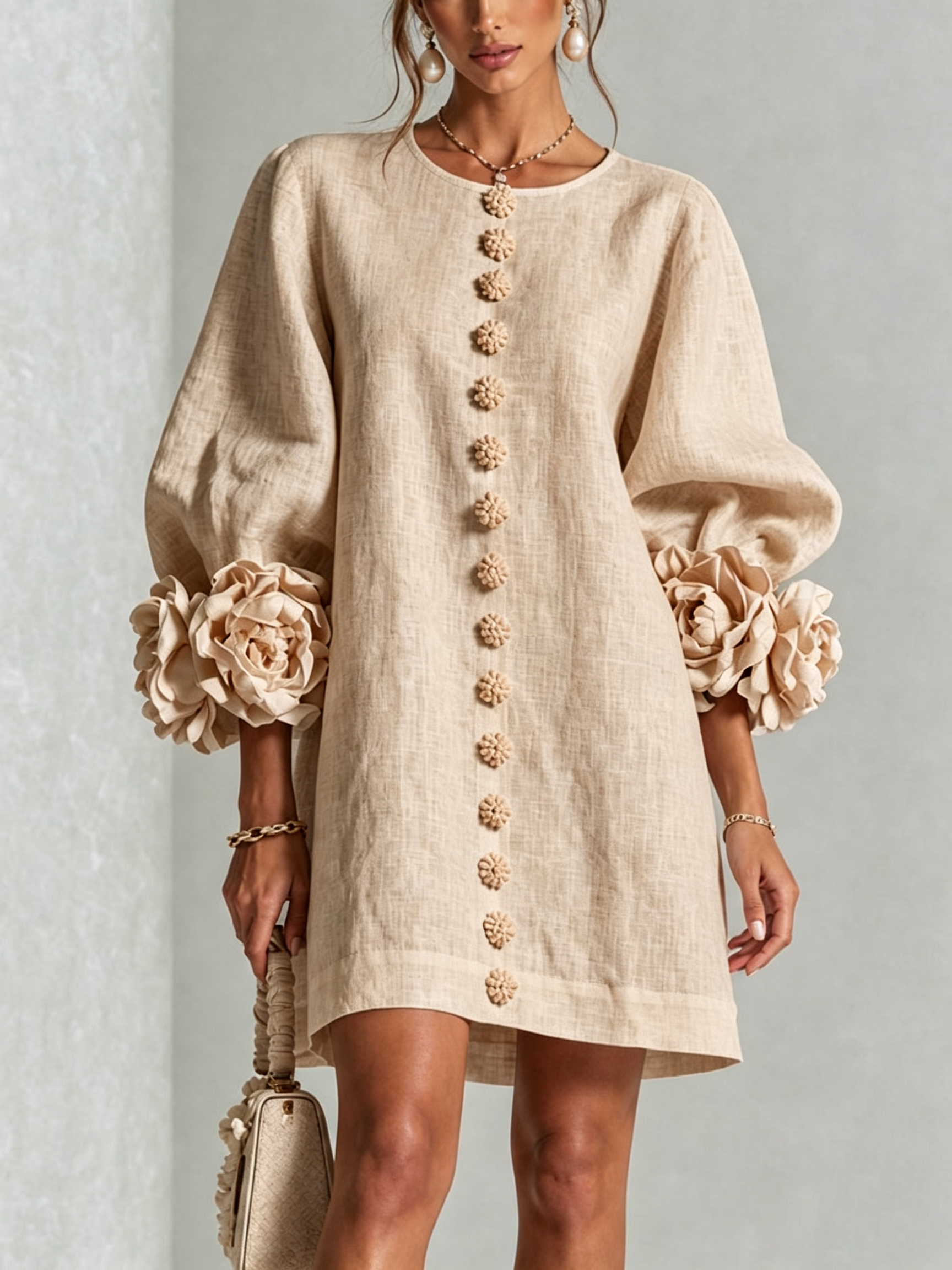 Camilla™ | Floral Button-Down Mini Dress