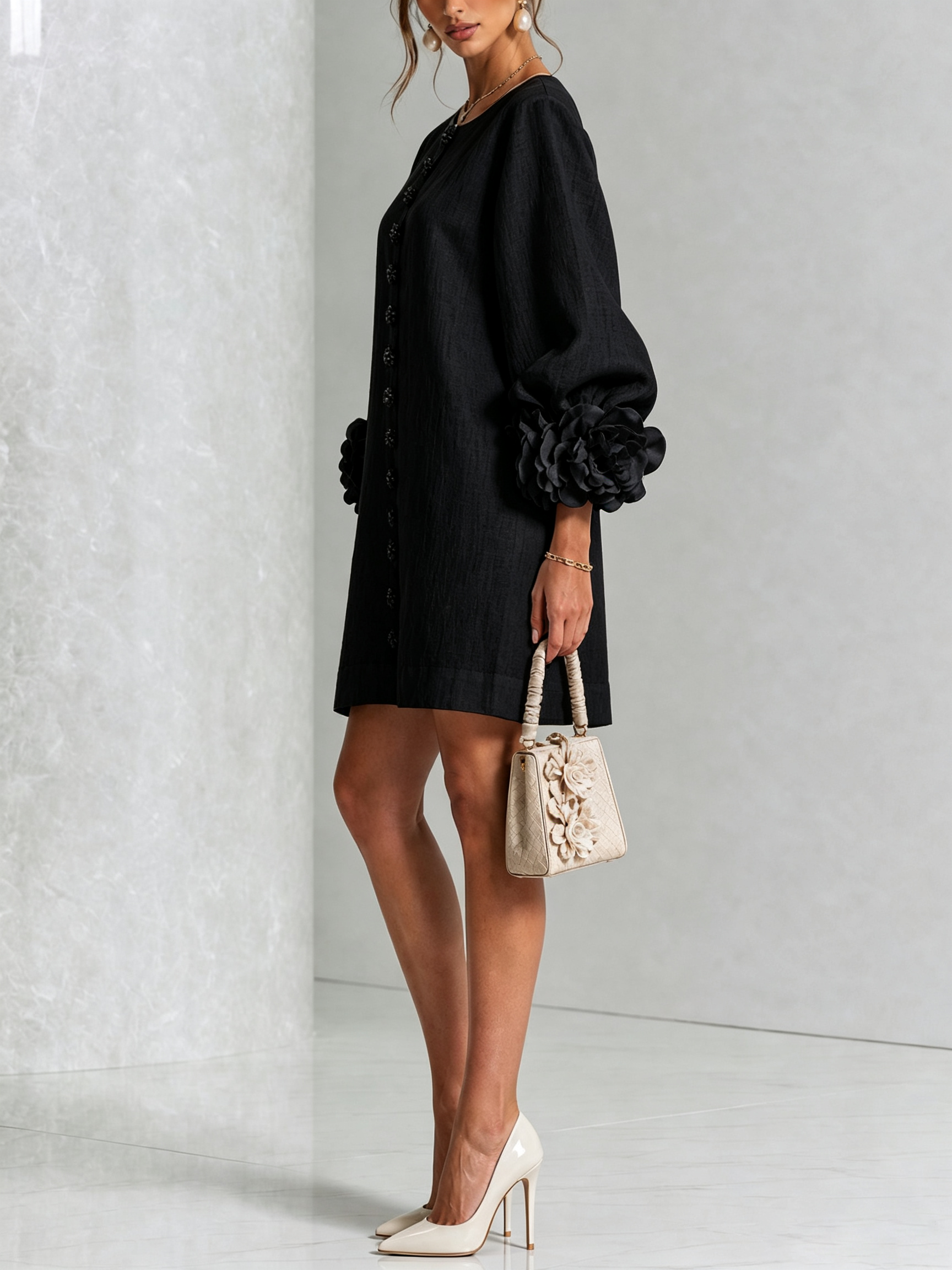 Camilla™ | Floral Button-Down Mini Dress