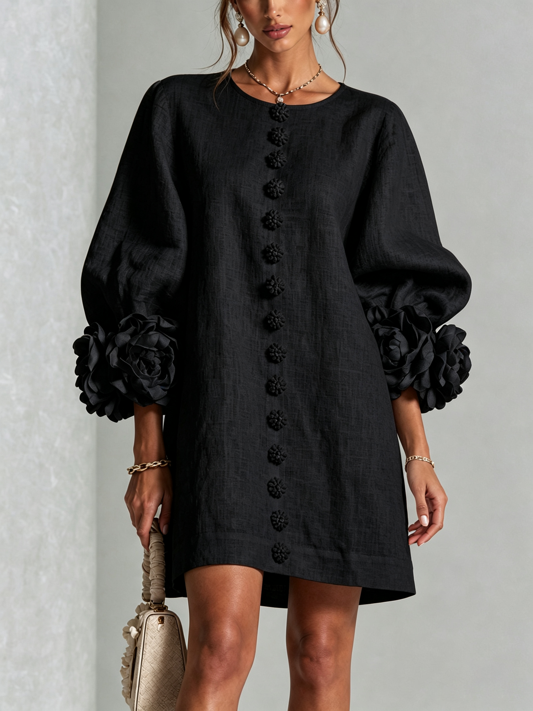 Camilla™ | Floral Button-Down Mini Dress