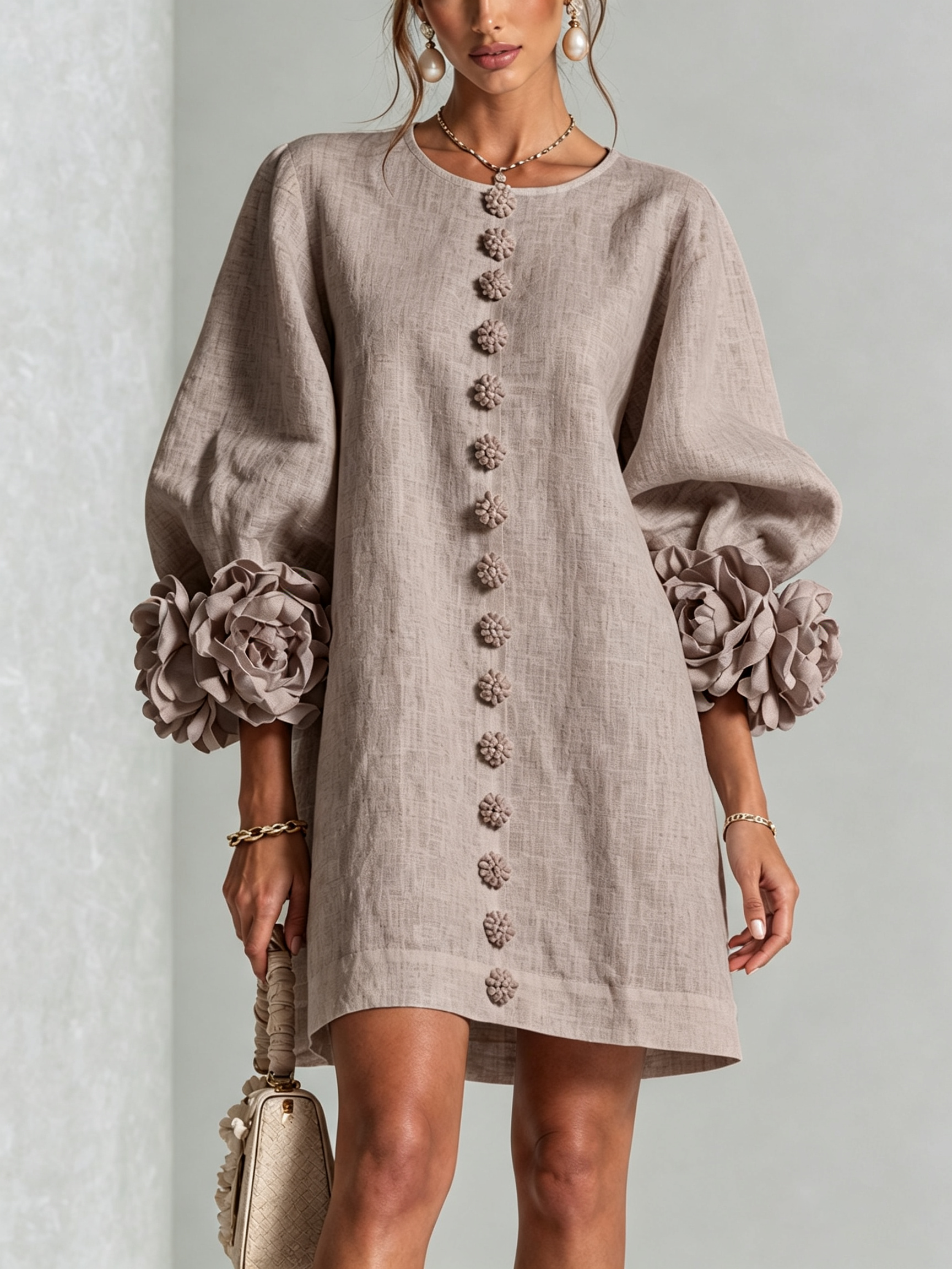 Camilla™ | Floral Button-Down Mini Dress
