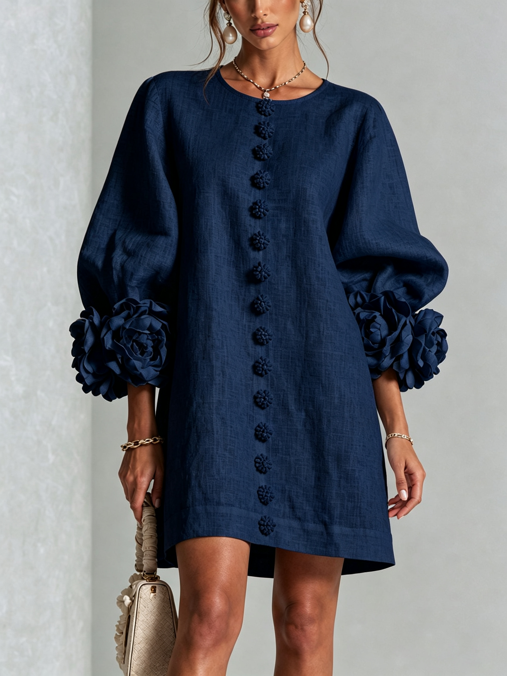 Camilla™ | Floral Button-Down Mini Dress