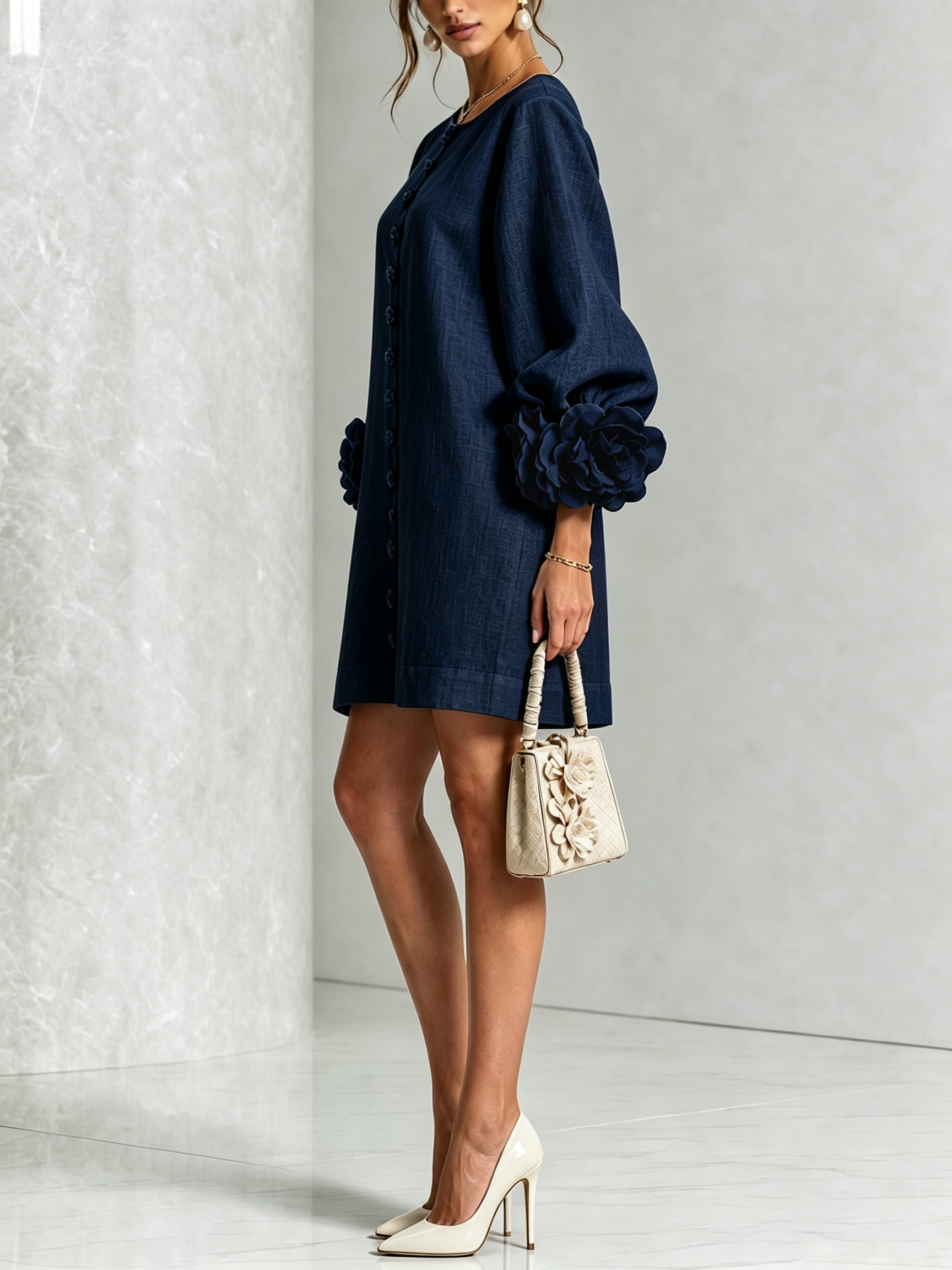 Camilla™ | Floral Button-Down Mini Dress