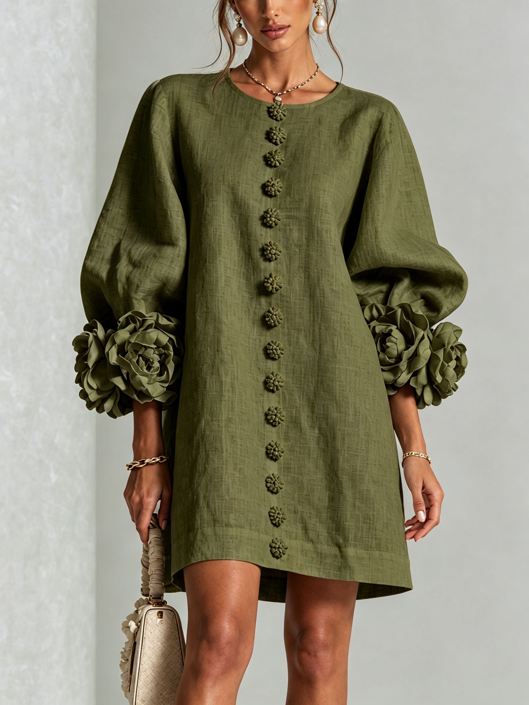 Camilla™ | Floral Button-Down Mini Dress