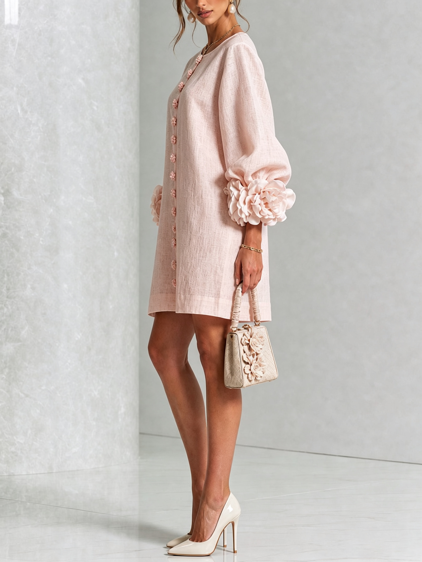 Camilla™ | Floral Button-Down Mini Dress