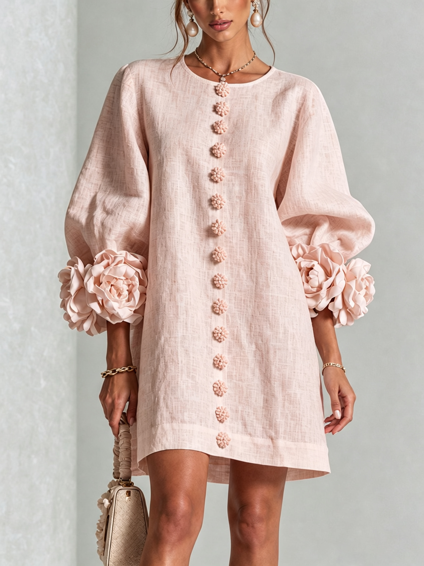 Camilla™ | Floral Button-Down Mini Dress