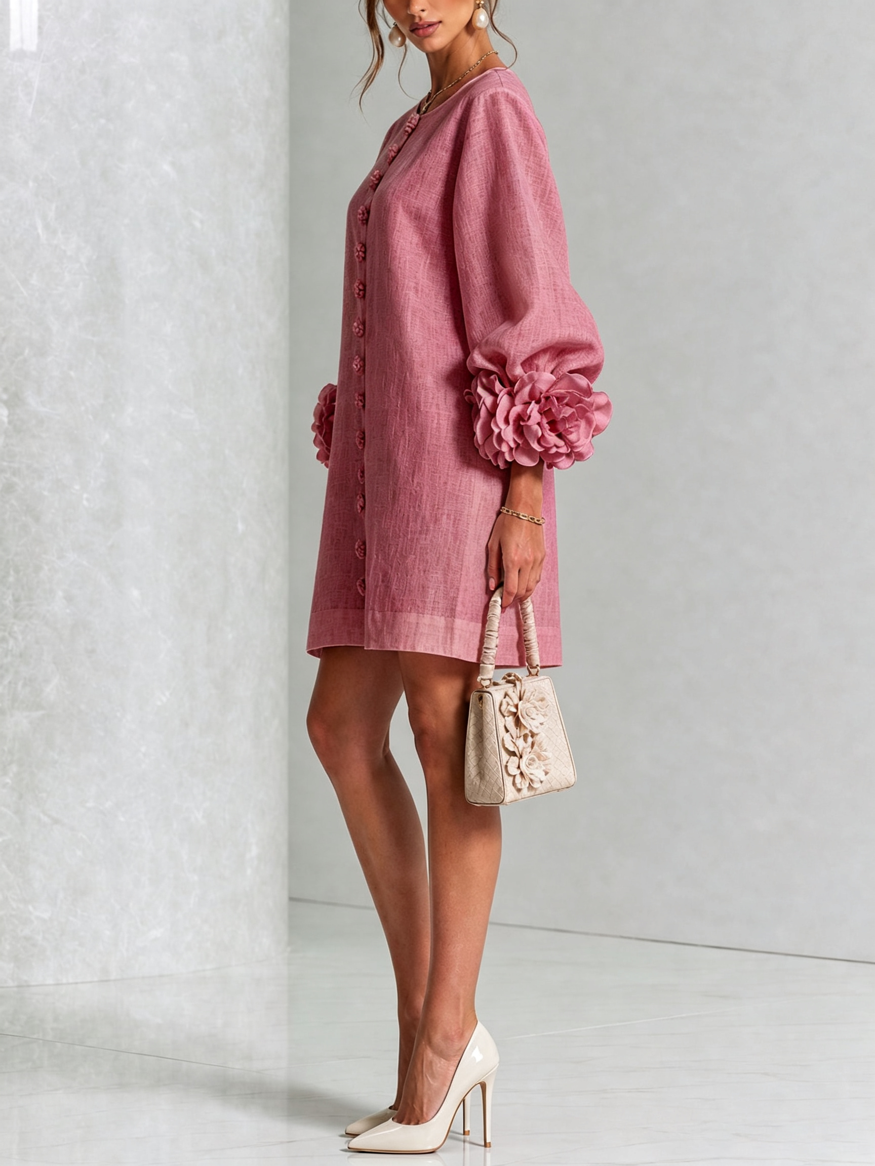 Camilla™ | Floral Button-Down Mini Dress