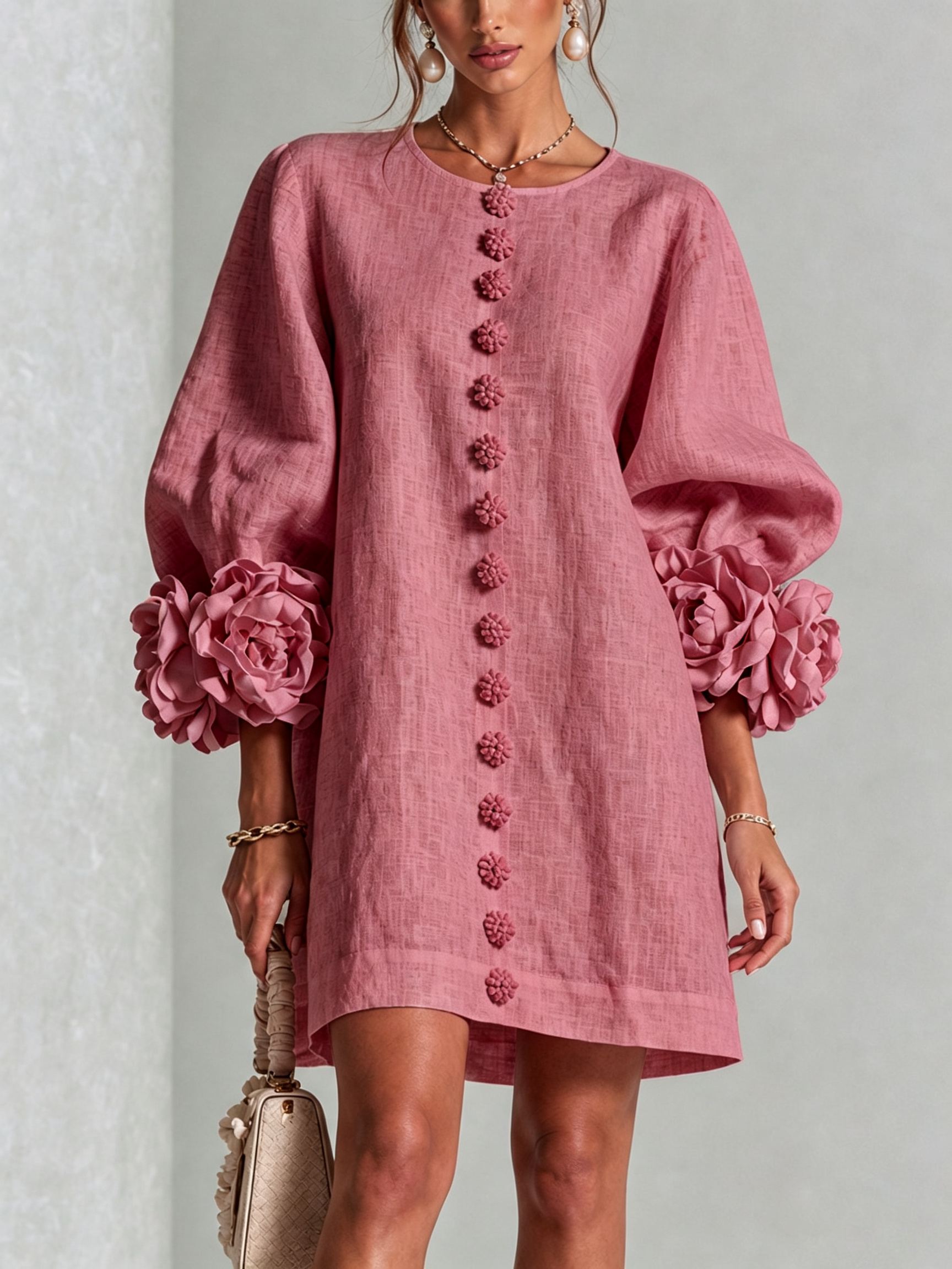 Camilla™ | Floral Button-Down Mini Dress