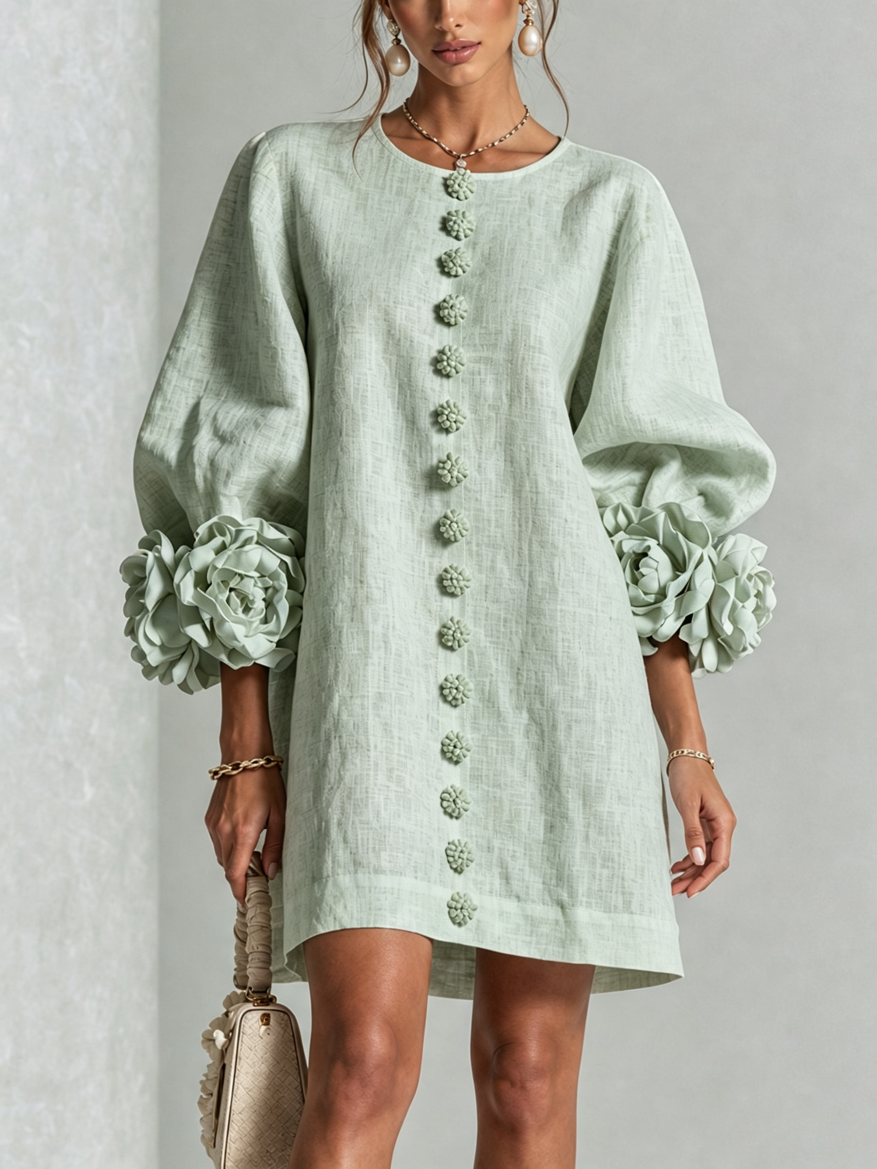 Camilla™ | Floral Button-Down Mini Dress