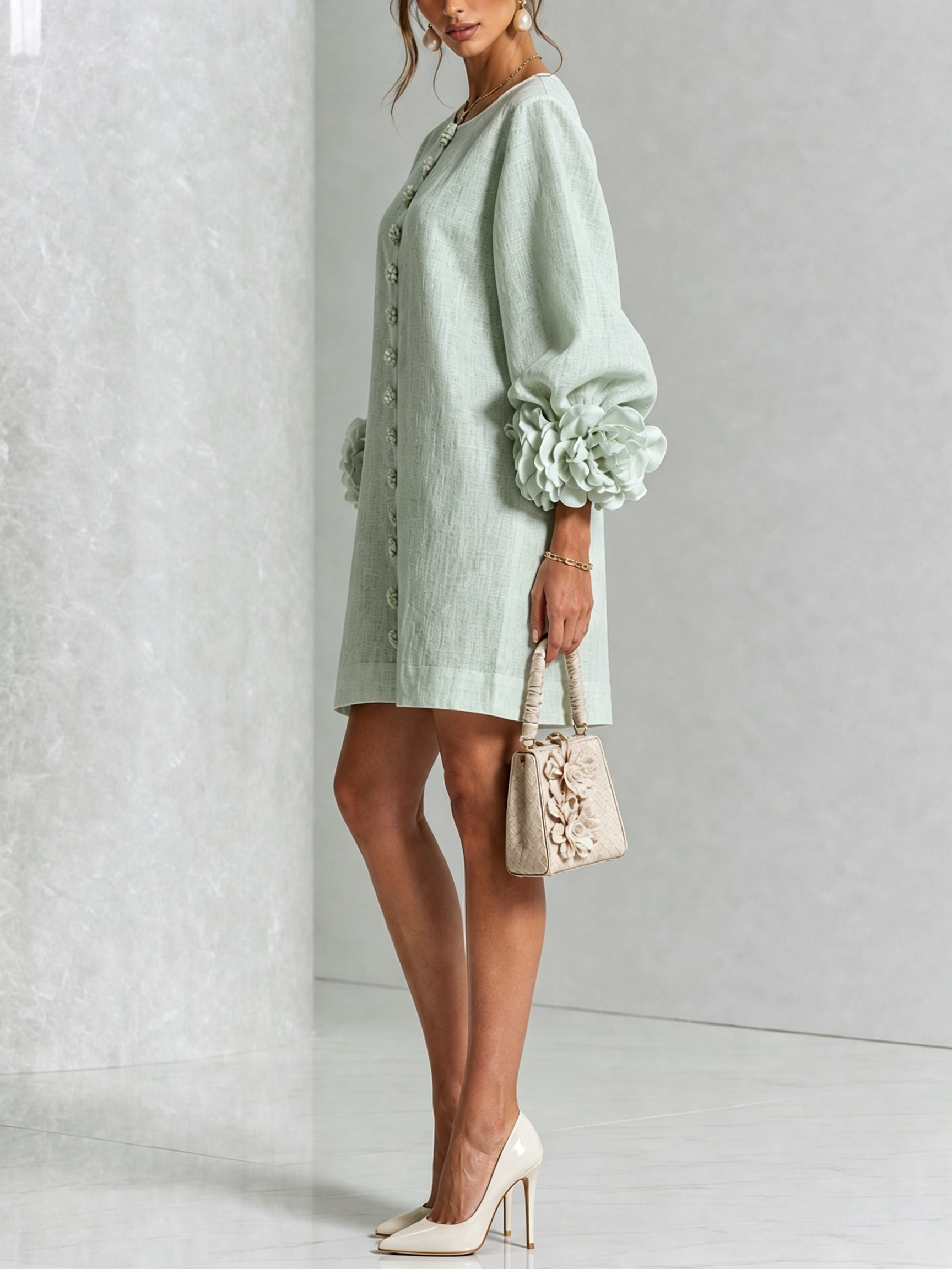 Camilla™ | Floral Button-Down Mini Dress