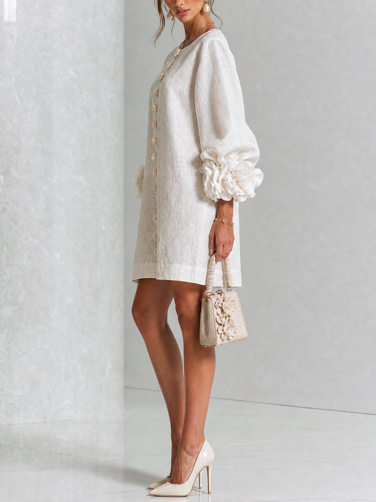 Camilla™ | Floral Button-Down Mini Dress