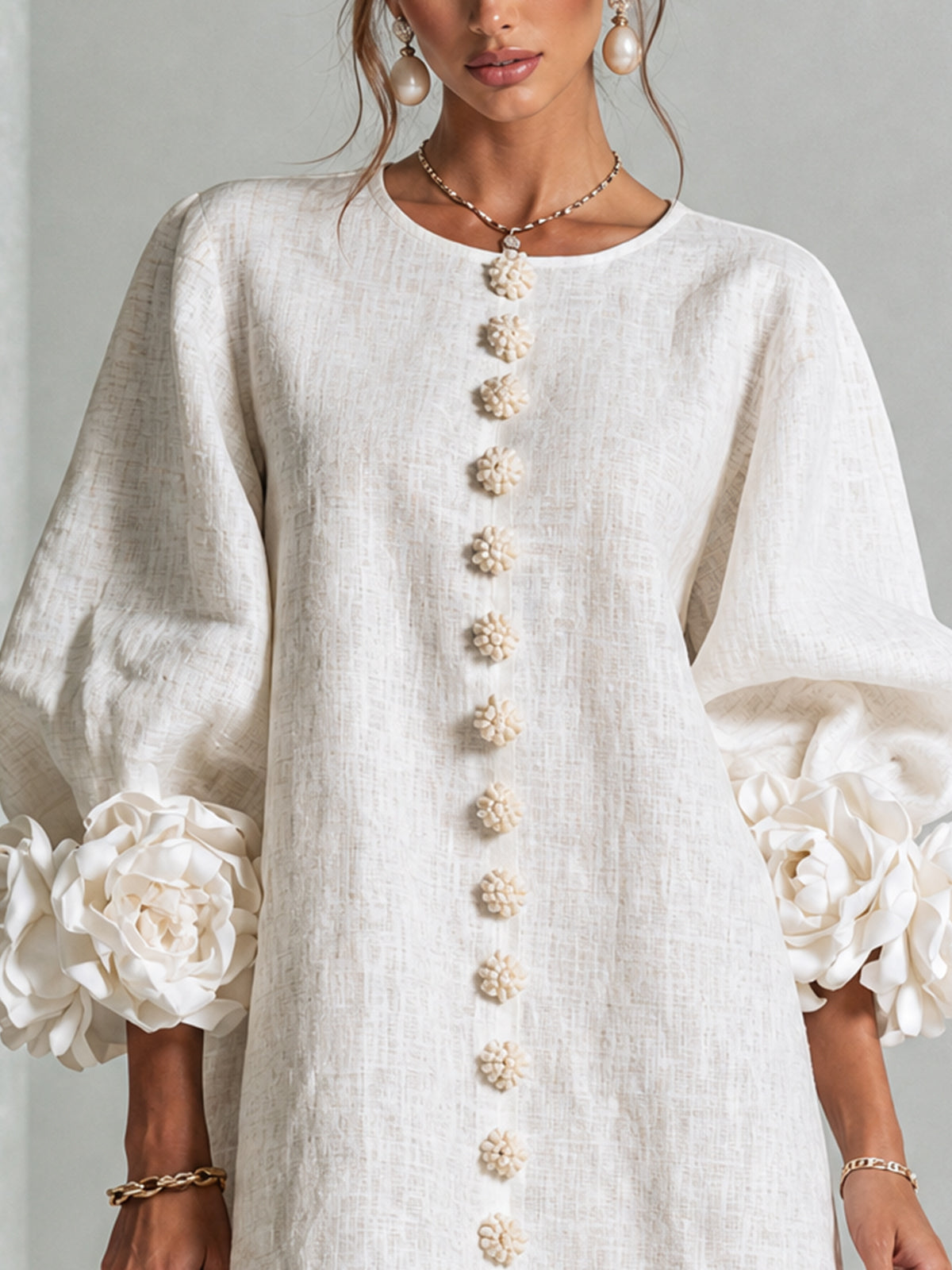 Camilla™ | Floral Button-Down Mini Dress