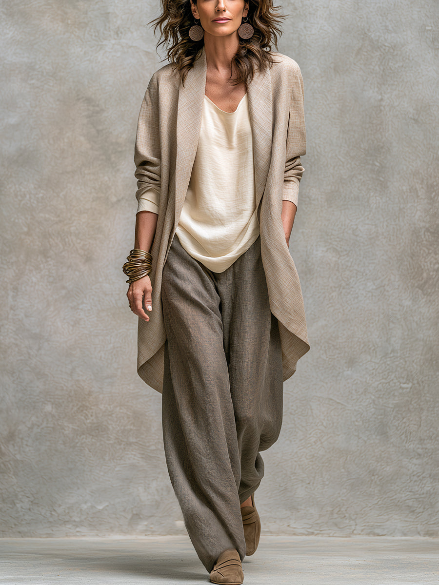 Simone™ | Layered Three-Piece Wide-Leg Set