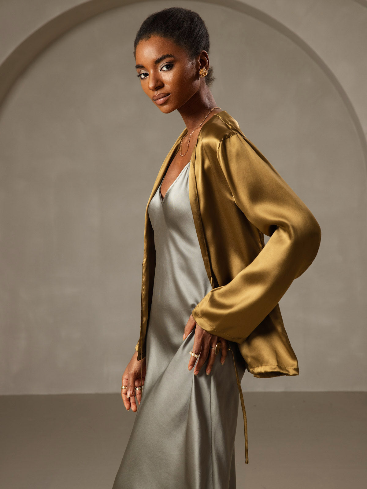 Andrea | Long Silk Nightgown