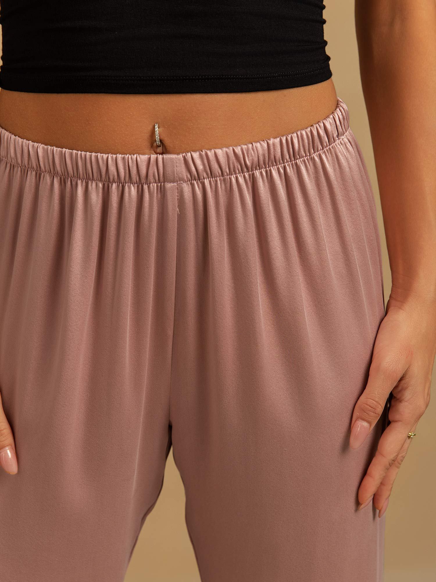 Clare | Wide-Leg Silk Trousers