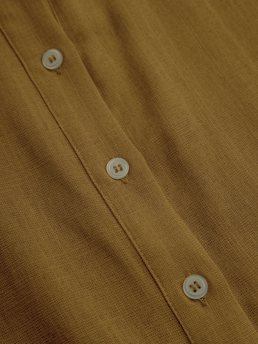 Paige | Mustard Elegant Linen Blended