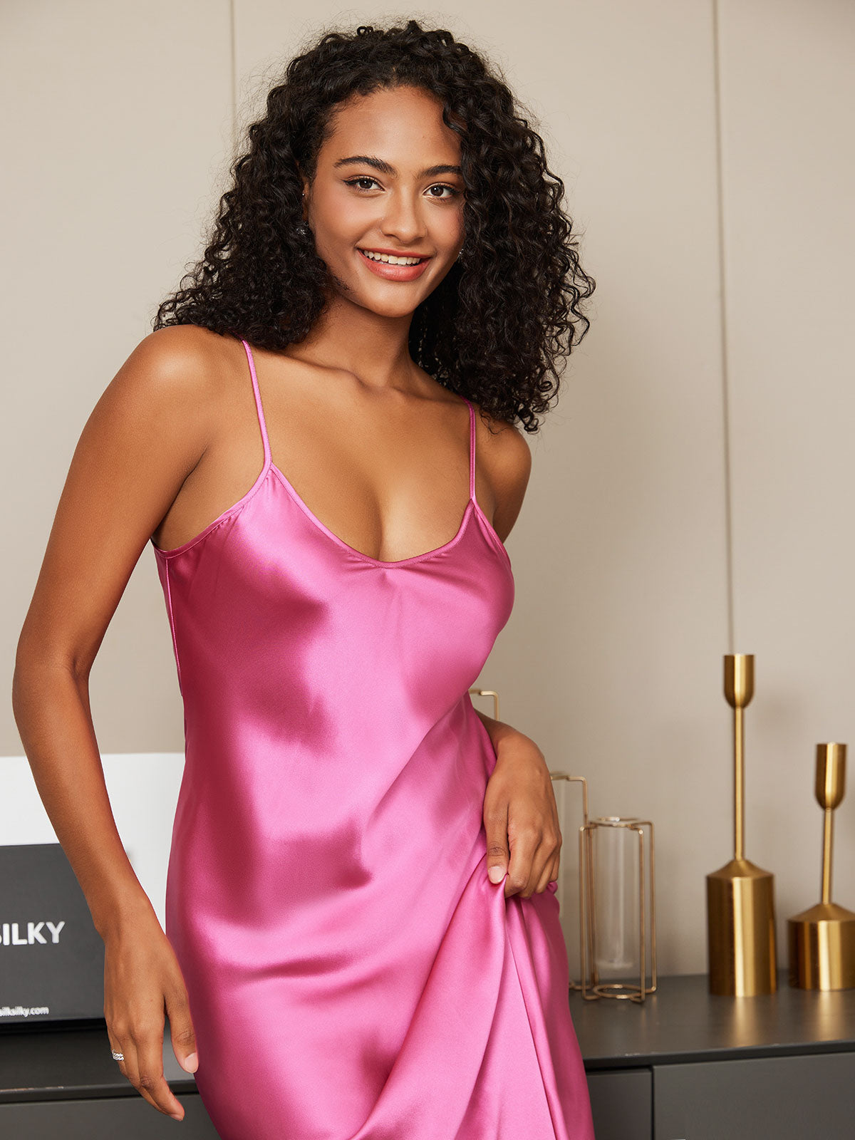 Andrea | Long Silk Nightgown