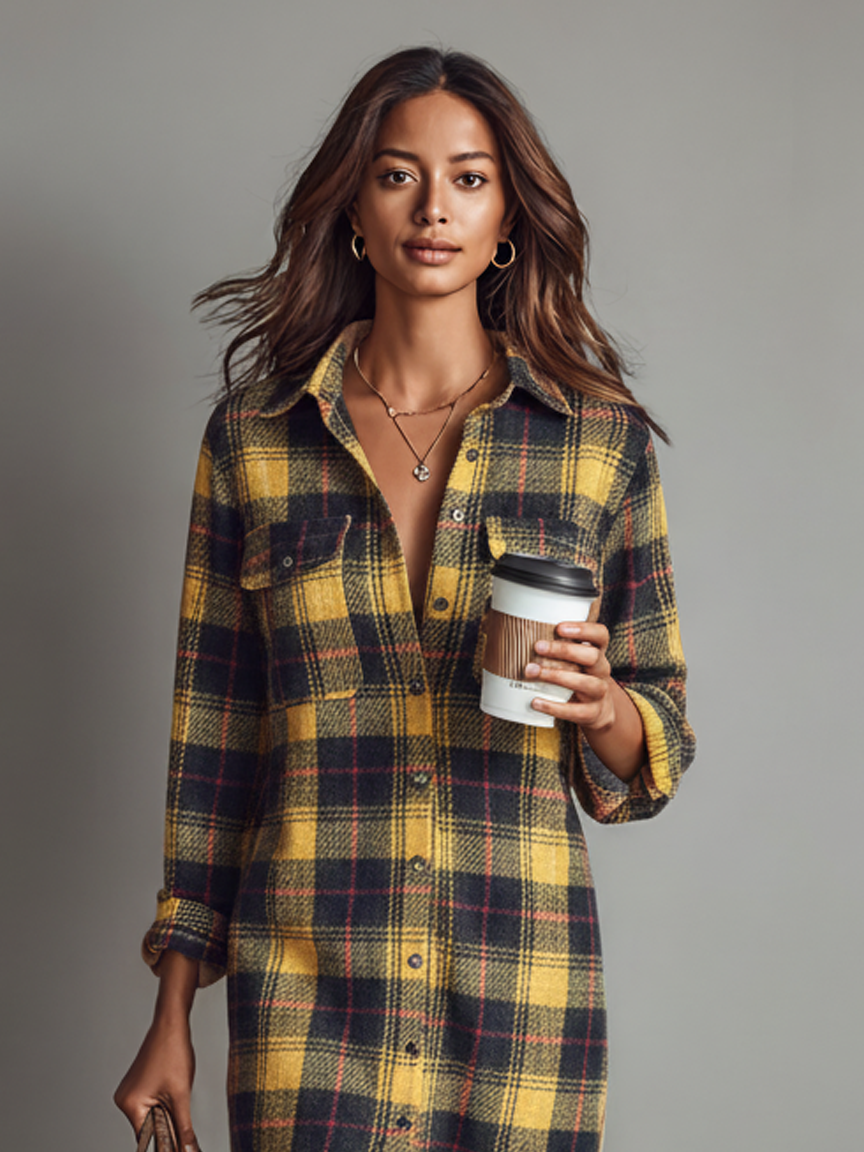 Sadie | Flannel Plaid Long Sleeve
